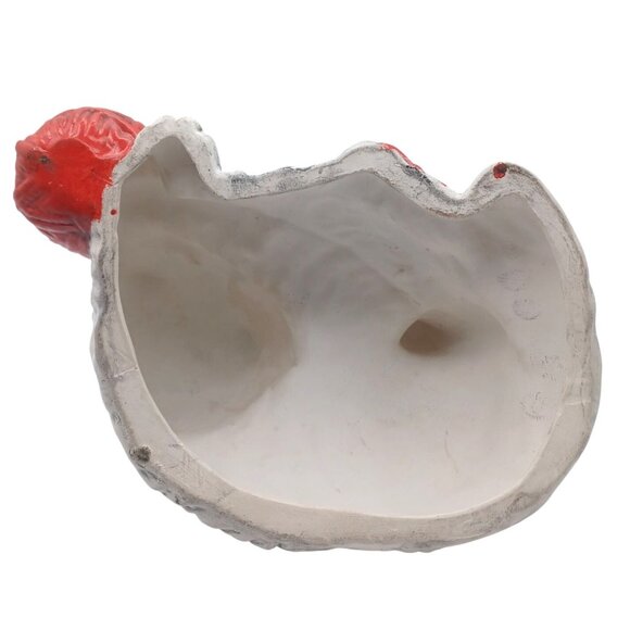 Vintage 11.5" White Persian Cat Green Eyes Figurine Playing With Red Yarn Statue - Picture 12 of 12